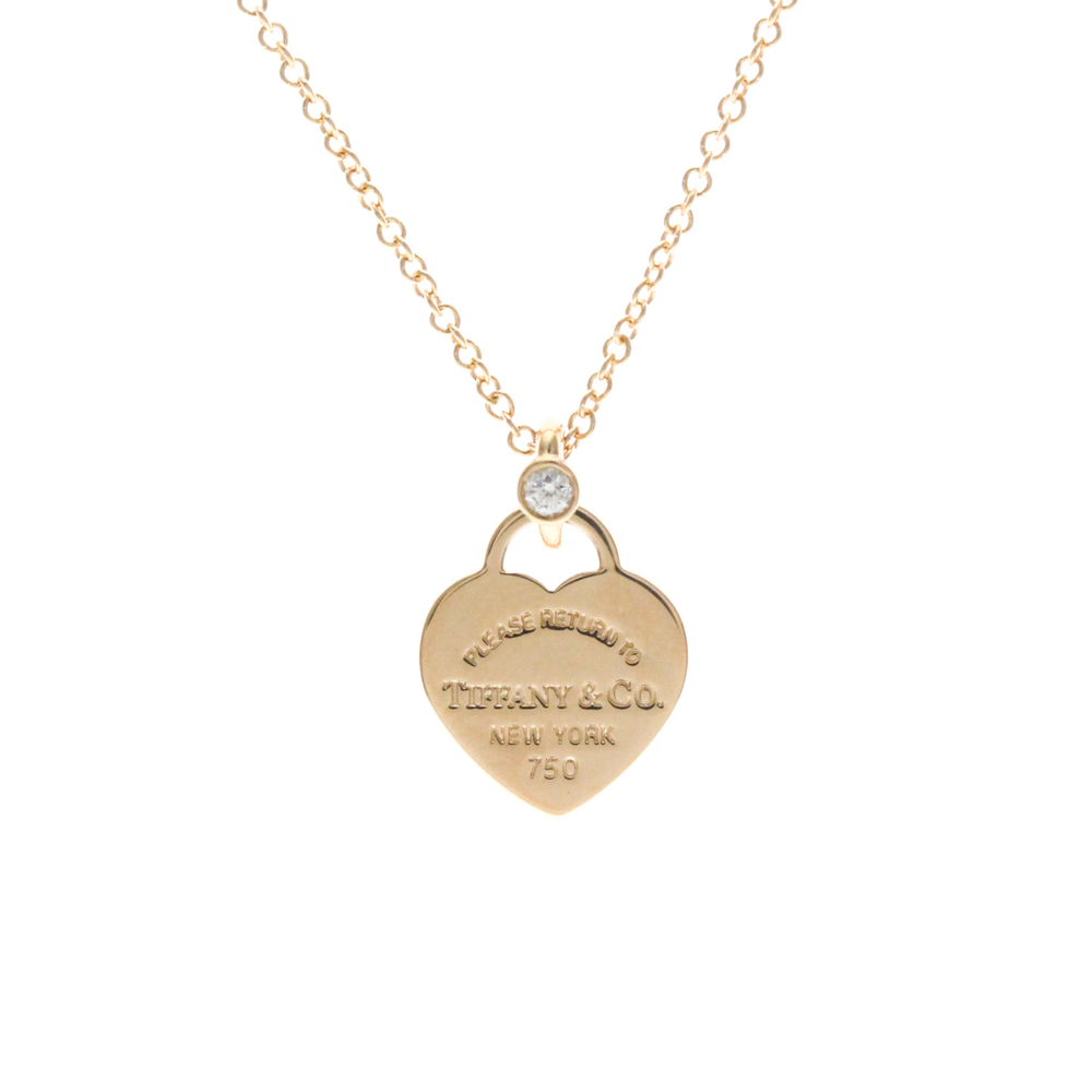 Tiffany Return To Tiffany Return To Tiffany Mini Heart Tag Pendant Pink Gold ...